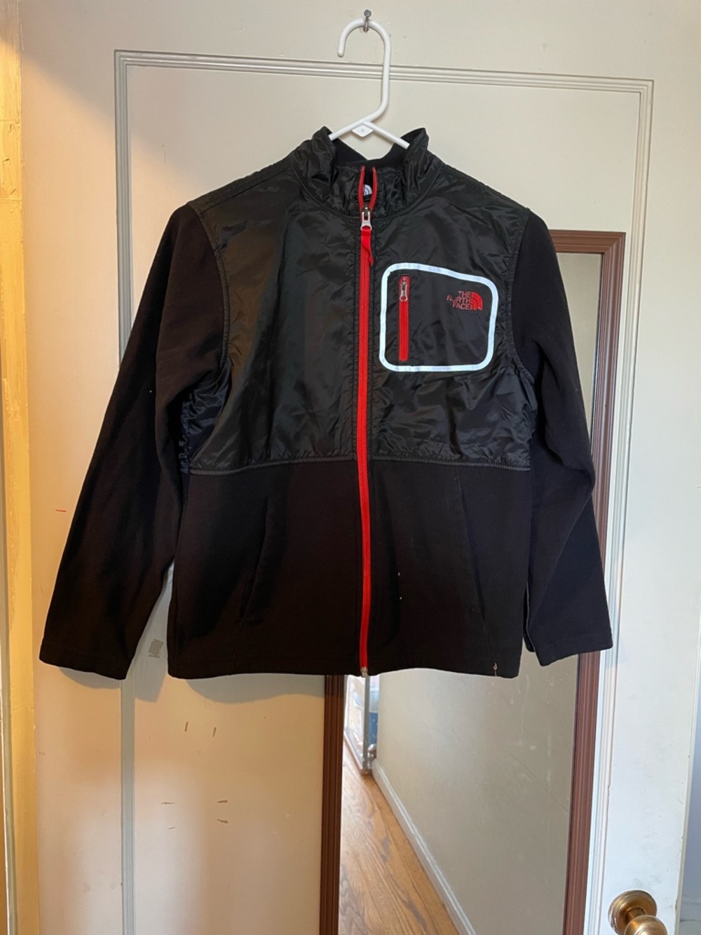 The North Face Men’s Black Jacket with Red Trim